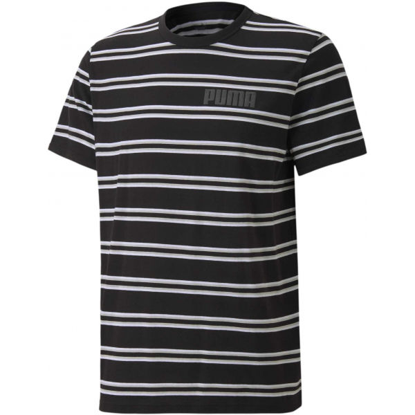 Puma MODERN BASICS STRIPED TEE  S - Pánské triko Puma
