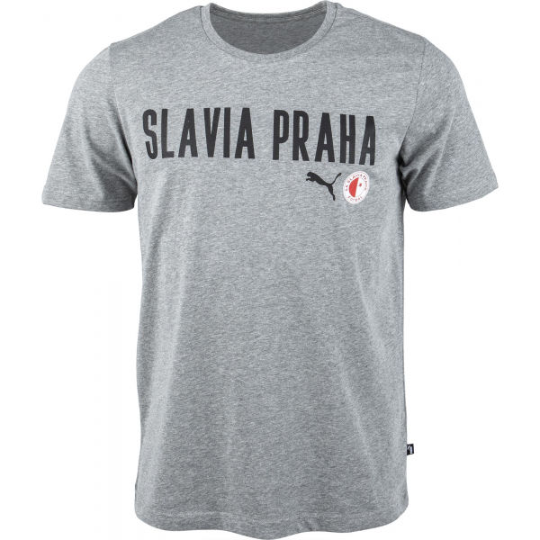 Puma Slavia Prague Graphic Tee DBLU  XL - Pánské triko Puma