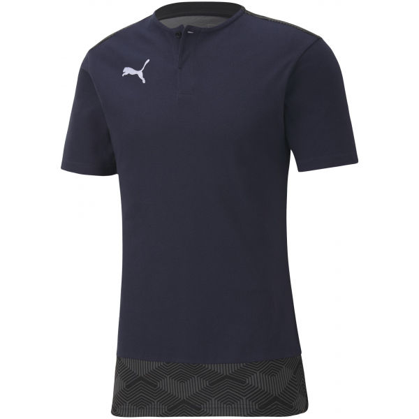 Puma TEAM FINAL 21 CASUALS POLO zelená M - Pánské triko Puma