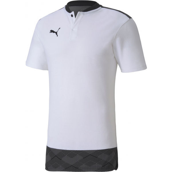 Puma TEAM FINAL 21 CASUALS POLO bílá M - Pánské triko Puma