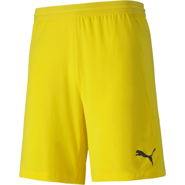 Puma TEAM FINAL 21 KNIT SHORTS žlutá S - Pánské kraťasy Puma