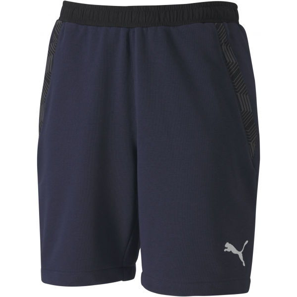 Puma TEAM FINAL 21 CASUALS SHORTS tmavě modrá S - Pánské kalhoty Puma