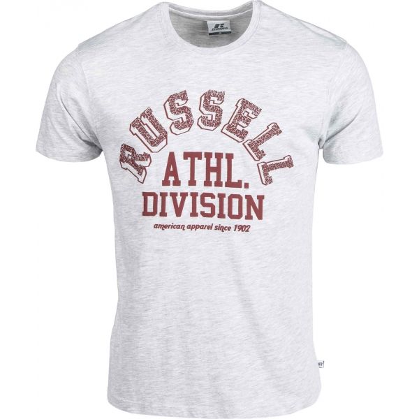 Russell Athletic ATHL.DIVISION S/S CREWNECK TEE SHIRT bílá M - Pánské tričko Russell Athletic