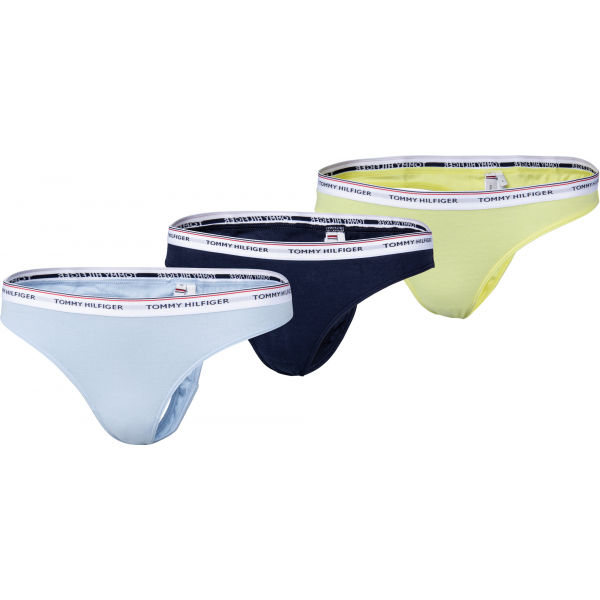 Tommy Hilfiger 3P THONG  L - Dámská tanga Tommy Hilfiger