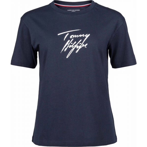Tommy Hilfiger CN TEE SS LOGO  XS - Dámské tričko Tommy Hilfiger