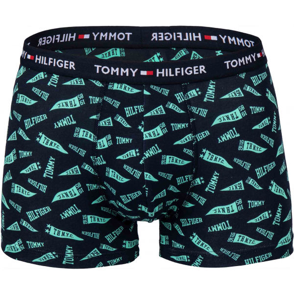 Tommy Hilfiger TRUNK PRINT tmavě modrá L - Pánské boxerky Tommy Hilfiger