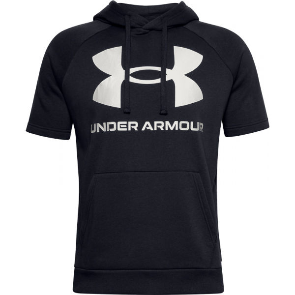 Under Armour RIVAL FLEECE BIG LOGO SS černá M - Pánské triko Under Armour