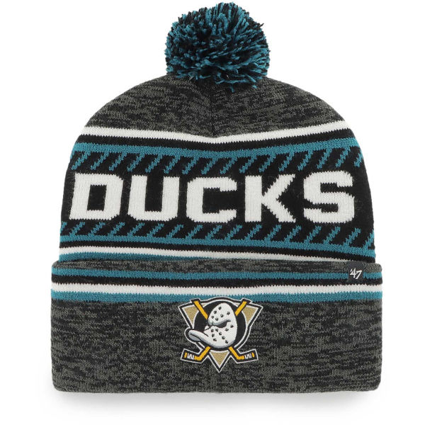 47 NHL ANAHEIM DUCKS ICE CAP ’47 CUFF KNIT BLK  UNI - Zimní čepice 47