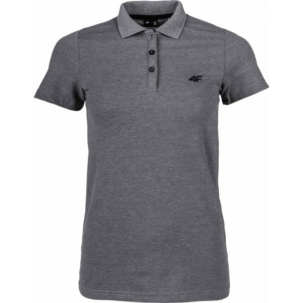 4F WOMEN´S T-SHIRT šedá XL - Dámské polo tričko 4F