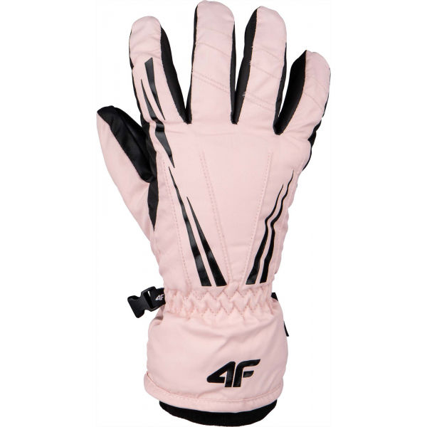 4F SKI GLOVES růžová L - Lyžařské rukavice 4F