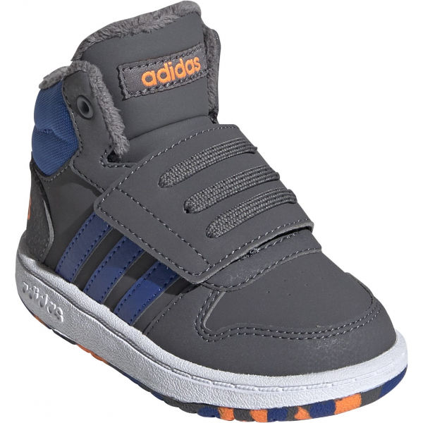 adidas HOOPS MID 2.0 I šedá 26 - Dětské volnočasové tenisky adidas