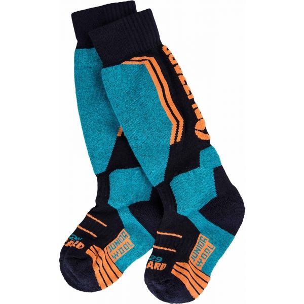 Blizzard ALLROUND WOOL SKI SOCKS JR modrá 24-26 - Dětské lyžařské ponožky Blizzard