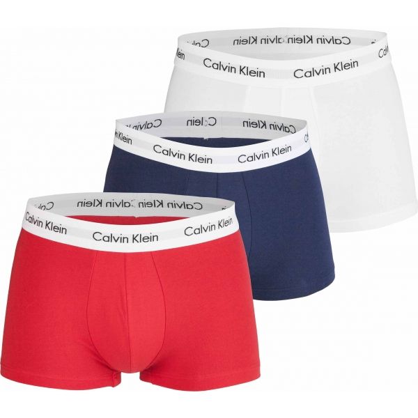 Calvin Klein 3 PACK LO RISE TRUNK tmavě modrá S - Pánské boxerky Calvin Klein
