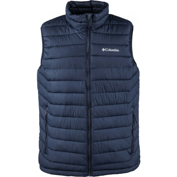 Columbia M POWDER LITE VEST modrá S - Pánská termo vesta Columbia