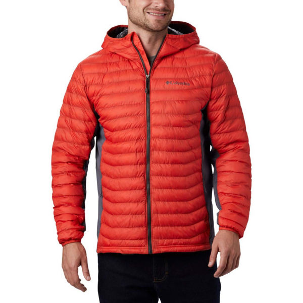 Columbia POWDER PASS HOODED JACKET  S - Pánská hybridní bunda Columbia