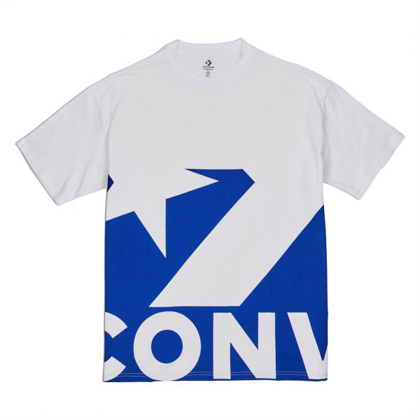 Converse STAR CHEVRON ICON REMIX TEE bílá S - Pánské tričko Converse