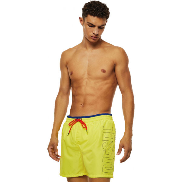 Diesel BMBX-WAVE 2.017 SW BOXER MEDIUM žlutá M - Pánské plavecké šortky Diesel