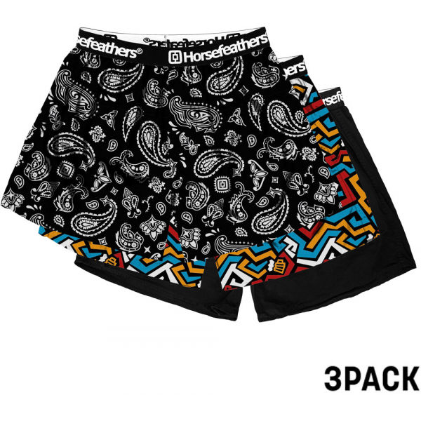 Horsefeathers FRAZIER 3PACK BOXER SHORTS  S - Pánské boxerky Horsefeathers