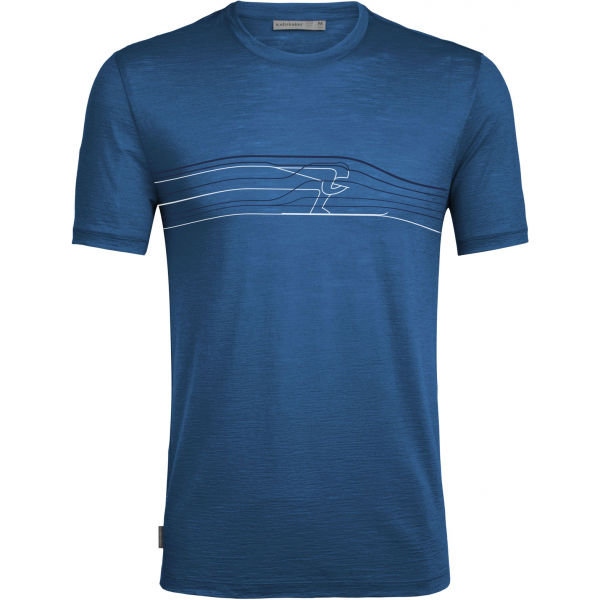 Icebreaker SPECTOR SS CREWE SKI RACER zelená L - Pánské funkční tričko Icebreaker