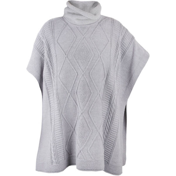 Kama PONČO FASHION 5032 šedá S/M - Dámské pončo Kama
