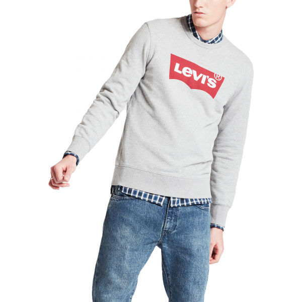 Levi's GRAPHIC CREW B šedá L - Pánská mikina Levi's