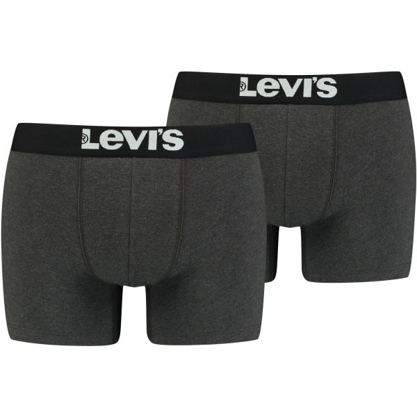 Levi's MEN SOLID BASIC BOXER 2P  M - Pánské boxerky Levi's