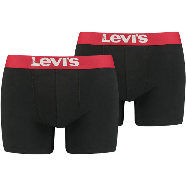 Levi's MEN SOLID BASIC BOXER 2P  S - Pánské boxerky Levi's