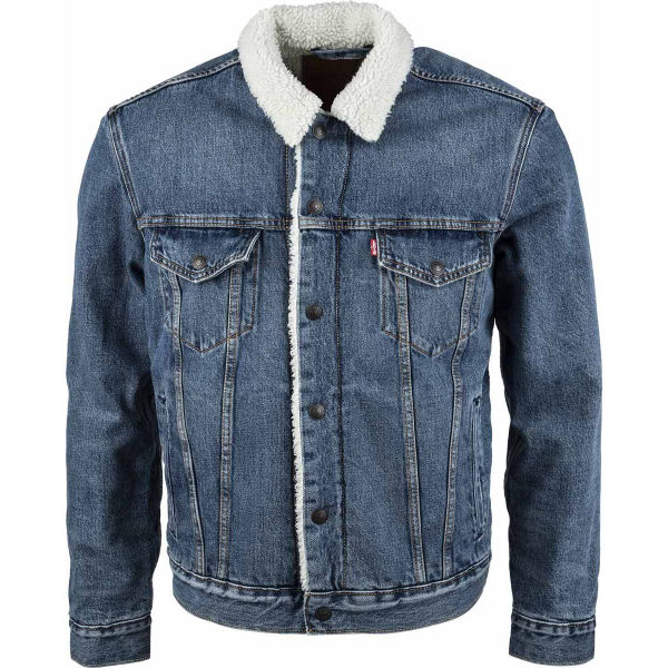 Levi's TYPE 3 SHERPA TRUCKER CORE  M - Pánská džínová bunda Levi's