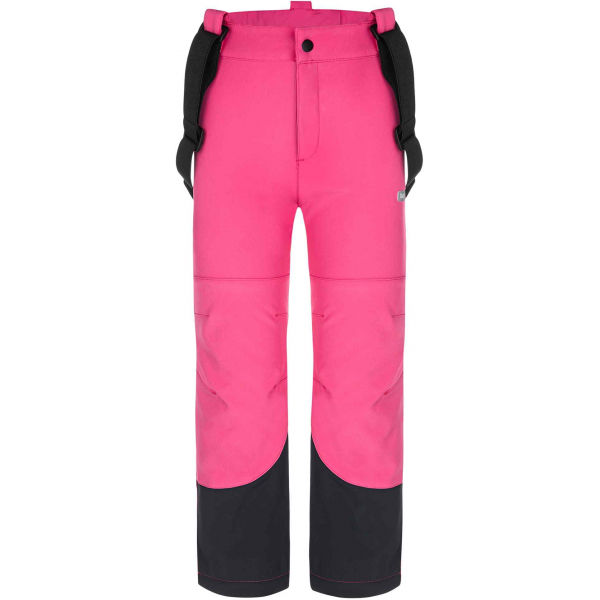 Loap LOCON růžová 158-164 - Dětské softshellové kalhoty Loap