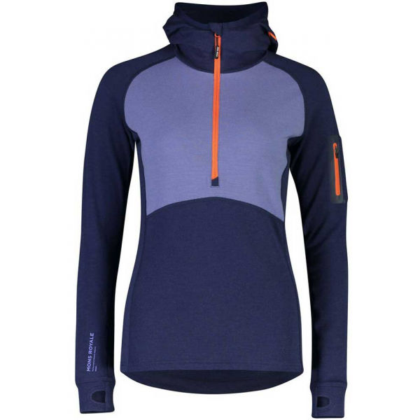 MONS ROYALE ASCEND MIDI HALF ZIP  S - Dámská funkční mikina z merino vlny MONS ROYALE