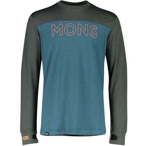 MONS ROYALE YOTEI TECH LS  L - Pánské triko z merino vlny MONS ROYALE