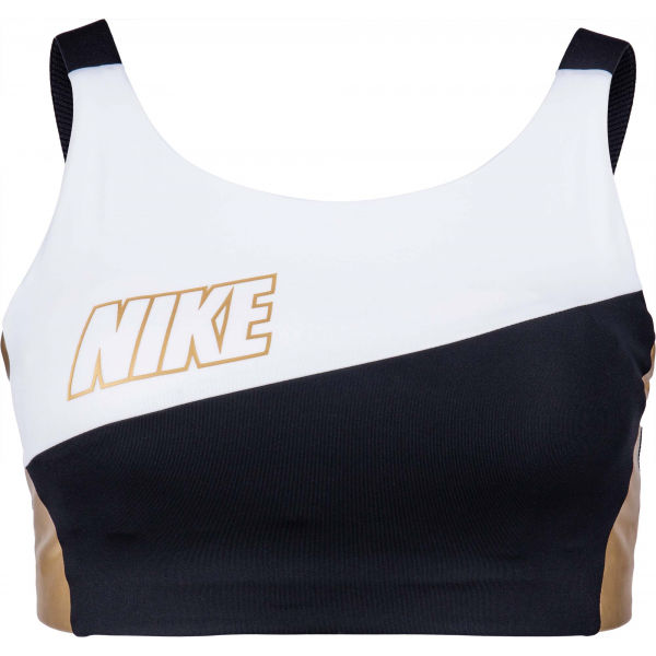 Nike SWOOSH MTLC LOGO BRA PAD  M - Dámská sportovní podprsenka Nike