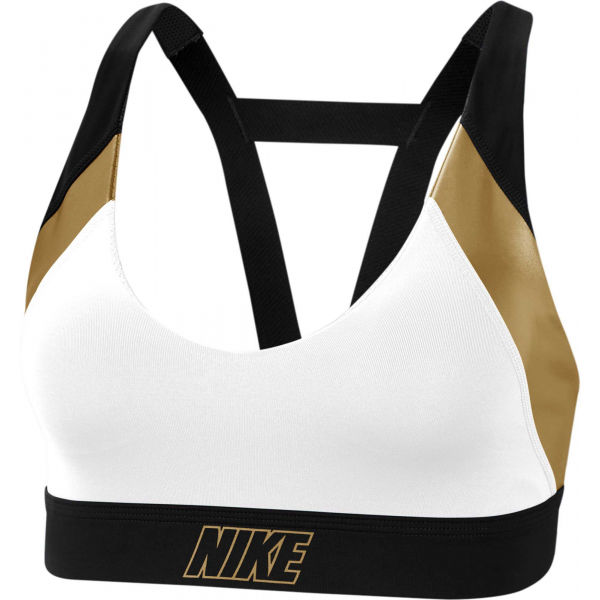 Nike INDY METALLIC LOGO BRA  S - Dámská sportovní podprsenka Nike