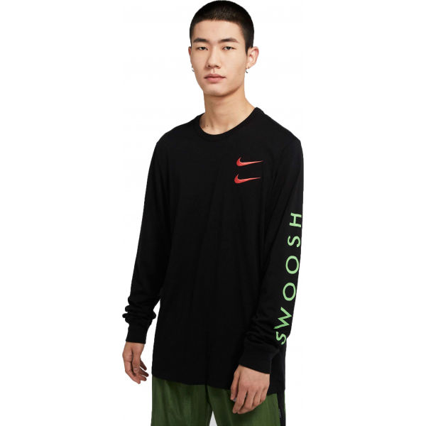 Nike NSW LS TEE SWOOSH PK M  L - Pánské tričko Nike