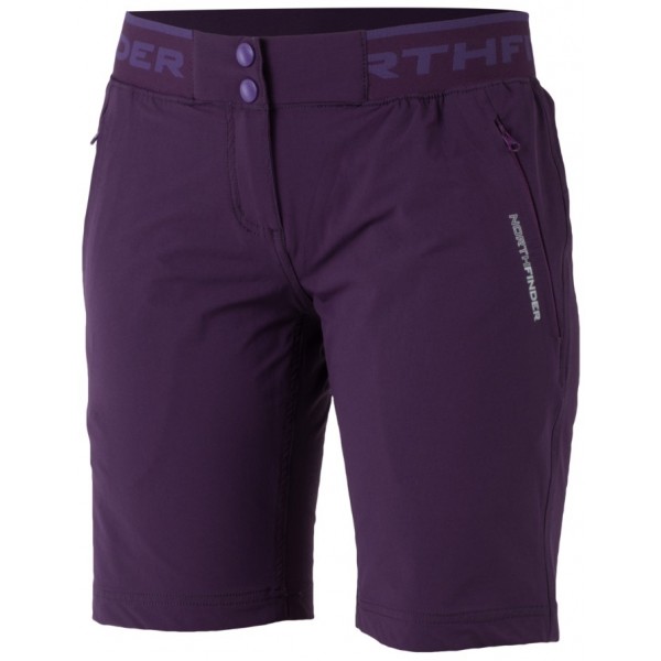 Northfinder MIKAYLA vínová M - Dámské šortky Northfinder
