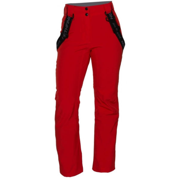 Northfinder TODFYSEA červená XS - Dámské lyžařské kalhoty Northfinder