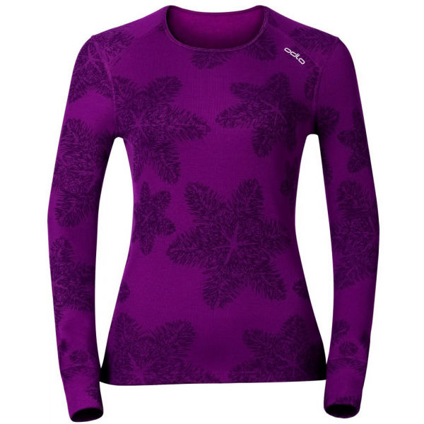 Odlo L/S CREW NECK GOD JUL PRINT WIN  S - Dámské funkční tričko Odlo