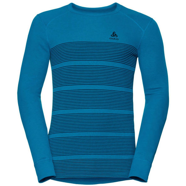 Odlo L/S CREW NECK GOD JUL PRINT  L - Pánské funkční tričko Odlo
