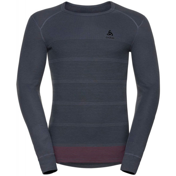 Odlo L/S CREW NECK GOD JUL PRINT  L - Pánské funkční tričko Odlo