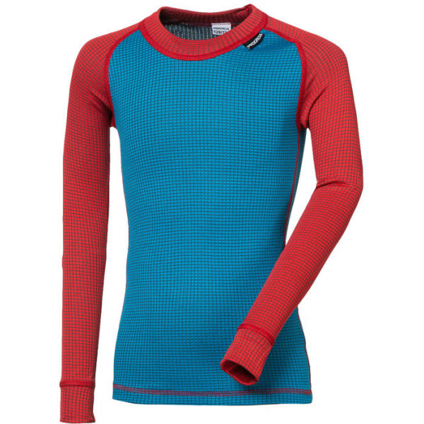 Progress MICROSENSE LS červená 152-158 - Chlapecké funkční triko Progress