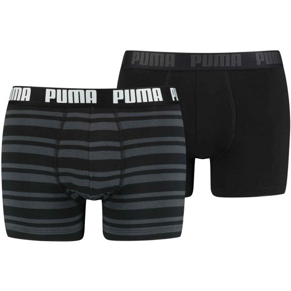 Puma HERITAGE STRIPE BOXER 2P  XL - Pánské boxerky Puma