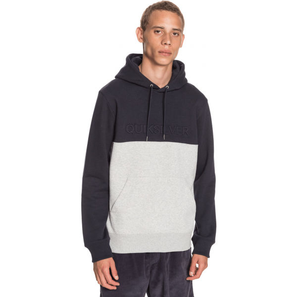 Quiksilver EMBOSS BLOCK HOODIE  L - Pánská mikina Quiksilver