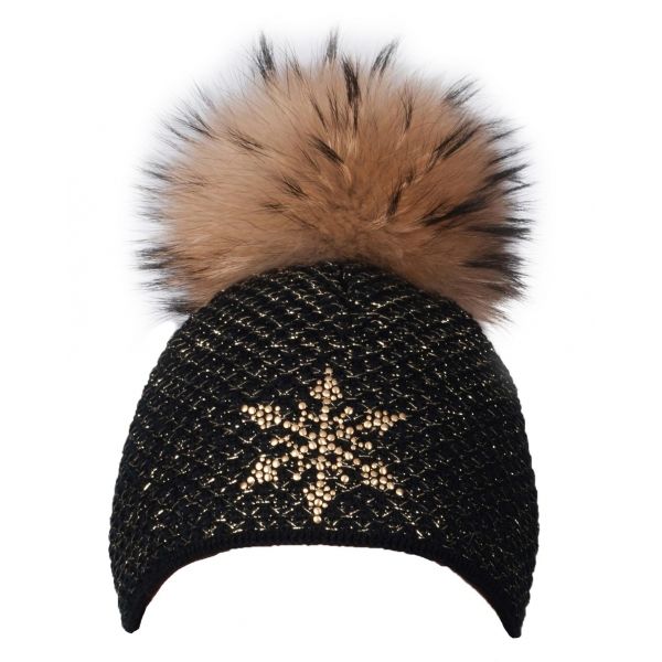 R-JET TOP FASHION EXCLUSIVE černá UNI - Dámská pletená čepice R-JET