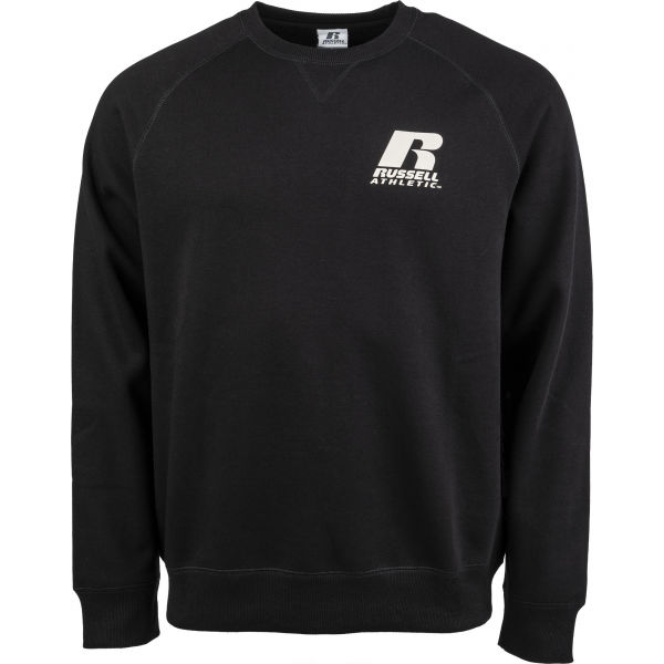 Russell Athletic CREWNECK RAGLAN SWEATSHIRT černá XL - Pánská mikina Russell Athletic