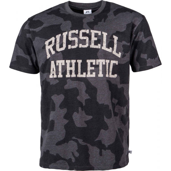 Russell Athletic S/S CREWNECK TEE SHIRT šedá XL - Pánské tričko Russell Athletic