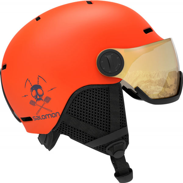 Salomon GROM VISOR  53-56 - Dětská lyžařská helma Salomon