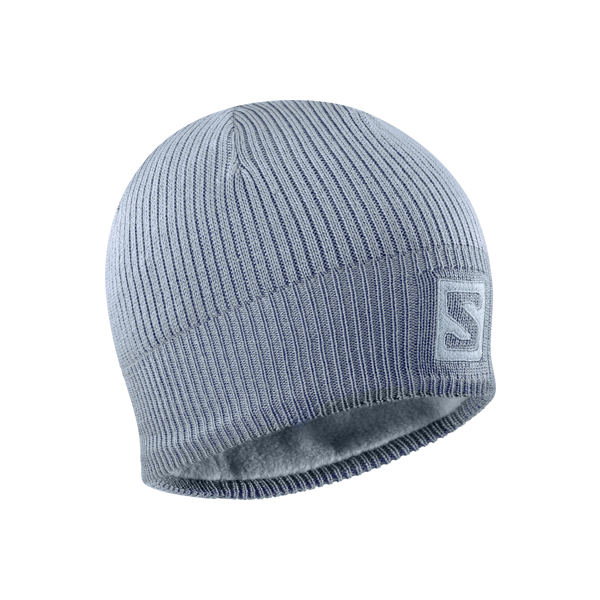 Salomon LOGO BEANIE ASHLEY šedá UNI - Zimní čepice Salomon
