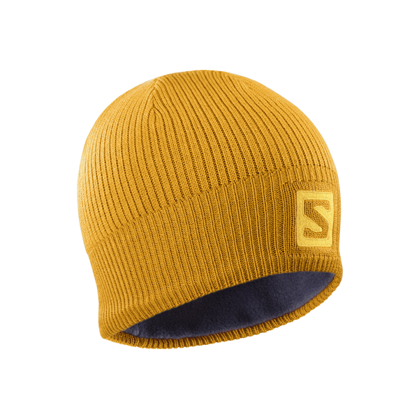 Salomon LOGO BEANIE CITRU žlutá UNI - Zimní čepice Salomon