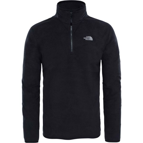 The North Face 100 GLACIER 1/4 ZIP M černá M - Pánská mikina The North Face