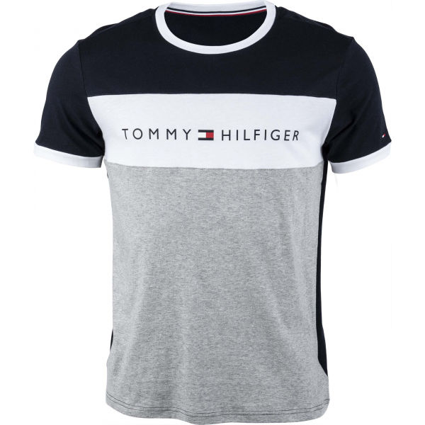 Tommy Hilfiger CN SS TEE LOGO FLAG  L - Pánské tričko Tommy Hilfiger